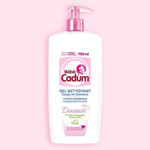 Dầu tắm gội hạnh nhân Bebe Cadum cho sơ sinh 750ml