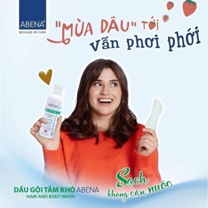 Dầu tắm gội khô Abena cho người lớn 200ml