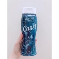 Dầu tắm gội nam 2in1 Coast Hair & Body Wash Classic Scent 532ml Pacific Force