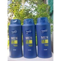 Dầu tắm gội nam Suave 3 in 1 Professionals Men 828ml