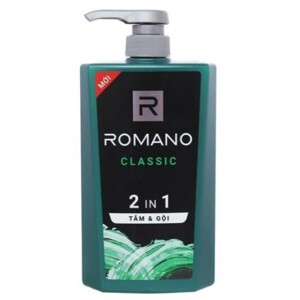 Dầu tắm gội Romano Classic 650g