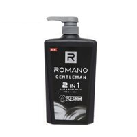Dầu tắm gội Romano Gentleman 2in1-hương nam tính, chai (650g).