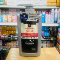 Dầu tắm gội Romano Vip Passion 2 in 1, sữa tắm gội nước hoa nam cao cấp 2 trong 1 650g