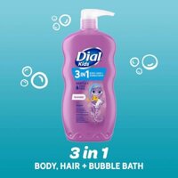 Dầu tắm, gội, xả cho bé Dial Kid Body Wash 3 in 1 24Oz 709ml (Hương Lavender) (Mỹ)