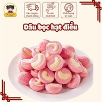 Dâu tây bọc hạt điều ăn vặt, nguyên liệu an toàn, đóng gói tiện lợi - Snack Food Thức Ăn Nuts Tết
