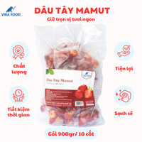 DÂU TÂY MAMUT ĐÔNG LẠNH (Gói 900g/ 10 cốt) trái cây cấp đông, Hoa quả đông lạnh cao cấp  - Ship Hoả tốc Hà Nội