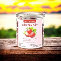 Dâu tây sấy dẻo NutiFarm 400gr, dâu tây sấy khô không đường đặc sản đà lạt