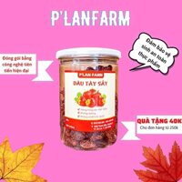 Dâu tây sấy  P'LANFarm 400gr, thức ăn khô không đường đặc sản đà lạt