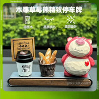 Dâu tây theo chủ đề đậu xe biển số điện thoại-trang trí sáng tạo, cao cấp và dễ thương dành cho phụ nữ, lý tưởng cho bãi đậu xe tạm thời 250224