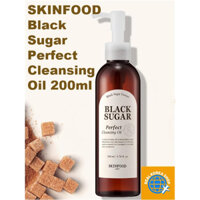 Dầu Tẩy Trang Đường Đen skinfood 200ml , [SKINFOOD] Black Sugar Perfect Cleansing Oil 200ml