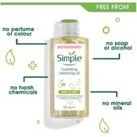 Dầu tẩy trang Simple Kind To Skin Hydrating Cleansing Oil 125ml (Mẫu Mới)