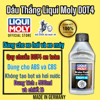 Dầu Thắng - dầu phanh Liqui Moly Dot4 500ml và chiết lẻ dùng cho xe máy và ô tô - Made in Germany >>>>>