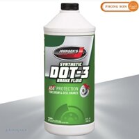 Dầu thắng dot3 Johnsen Brake Fluid Synthetic DOT 3 chai 946 ml
