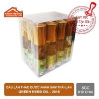 Dầu thảo dược nhân sâm Green Herb oil thái lan 2018 x 12 chai