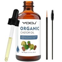 Dầu thầu dầu ép lạnh 60ml-100% Dầu vận chuyển tự nhiên
