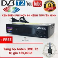 Đầu thu kỹ thuật số DVB-T2 HÙNG VIỆT TS-123 Internet tặng Anten DVB T2, hàng đẹp GiatotHN