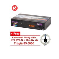 Đầu thu kỹ thuật số DVB-T2 HÙNG VIỆT TS-123 + Angten + 10m dây cáp