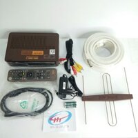 đầu thu truyền hình số mặt đất AVG trọn bộ anten AVG ,Dây 15 mét, Hàng Chính Hãng. - Bộ đầu thu kèm 11 tháng thuê bao