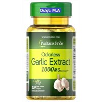 Dầu tỏi Odorless Garlic Extract Puritan’s Pride 1000mg 100 viên