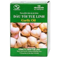 Dầu tỏi Tuệ Linh Garlic Oil (Lọ 100viên) – lọ