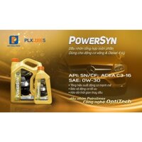 Dầu TỔNG HỢP toàn phần cao cấp- PETROLIMEX PLC POWERSYN 0W30 SN/CF (5L); PLC ECOSYN 5W30 SN/CF (4L)