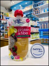 Đậu trắng, hạt chia, chuối, dâu Plum Organic (113g)