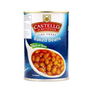 Đậu trắng sốt cà chua hiệu Castello – hộp 400g