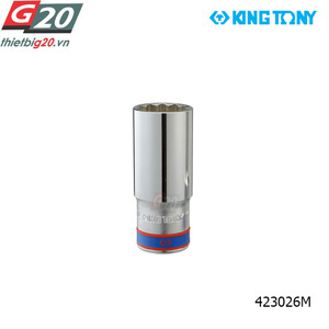 Đầu tuýp 12 góc 1/2" Kingtony 423026M, 26mm