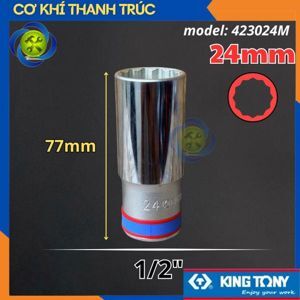 Đầu tuýp 12 góc 1/2" Kingtony 423024M, 24mm