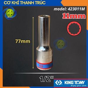 Đầu tuýp 12 góc 1/2" Kingtony 423011M, 11mm
