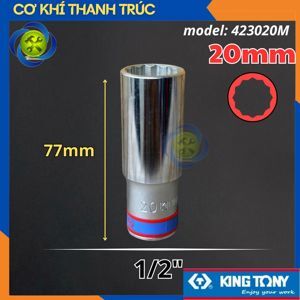 Đầu tuýp 12 góc Kingtony 423020M, 20mm 1/2″