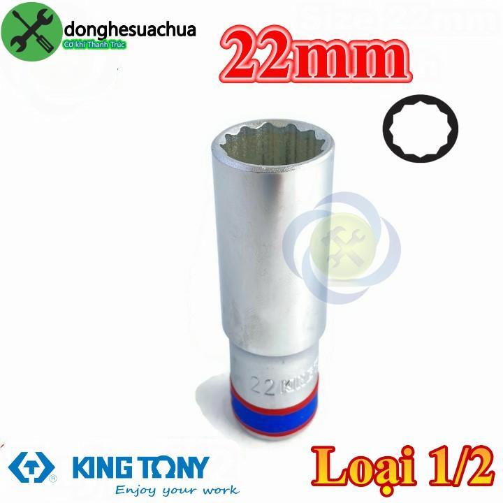 Đầu tuýp 12 góc Kingtony 423022M, 22mm 1/2″