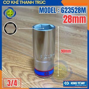 Đầu tuýp 28mm 3/4 inch Kingtony 623528M