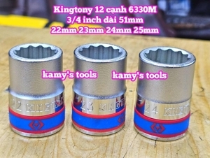 Đầu tuýp 3/4″ 12 cạnh Kingtony 633023M