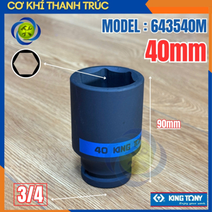 Đầu tuýp 3/4 inch Kingtony 643540M