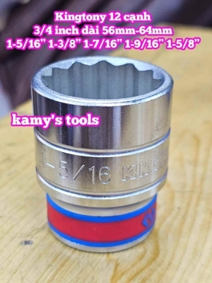 Đầu tuýp 3/4 inch size 1 sang 3/8 inch Kingtony 633044S