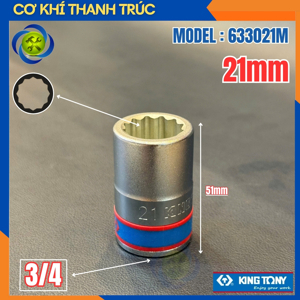 Đầu tuýp 3/4″ Kingtony 633021M