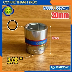 Đầu tuýp 3/8″ 20mm Kingtony 333520M