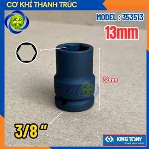 Đầu tuýp 3/8 inch 13 x 32mm inch Kingtony 353513M