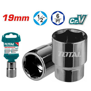 Đầu tuýp 6 góc 1/2" Total THTST12191 19mm
