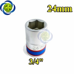 Đầu tuýp 6 góc 3/4" Kingtony 633524M, 24mm