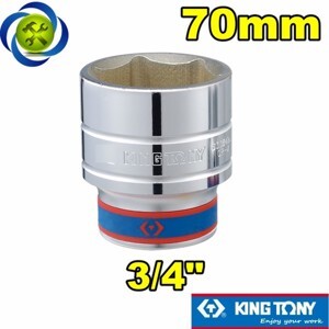 Đầu tuýp 6 góc 3/4" Kingtony 633570M, 70mm