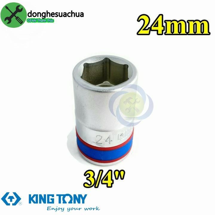 Đầu tuýp 6 góc 3/4" Kingtony 633524M, 24mm