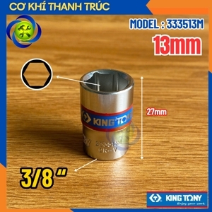 Đầu tuýp 6 góc Kingtony 333513M