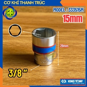 Đầu tuýp 6 góc Kingtony 333515M