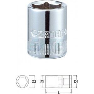 Đầu tuýp 6 góc Sata 11-310 (11310) 10mm 1/4″