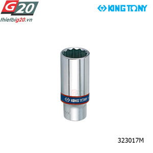 Đầu tuýp dài 3/8 inch bông 17mm Kingtony 323017M