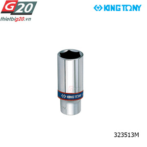 Đầu tuýp dài 3/8" Kingtony 323513M, 13mm