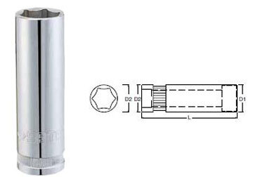 Đầu tuýp dài 6 góc Sata 13-404 - 1/2inch 13mm