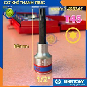 Đầu tuýp dài bông 1/2 size T50 Kingtony 403350